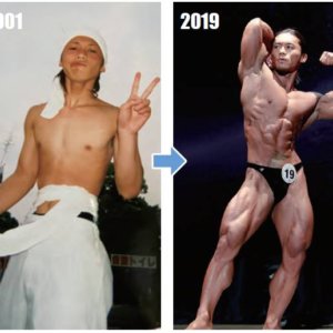 【衝撃ビフォーアフター】姉の彼氏に腕相撲で負けたのがきっかけでボディビルダーに!嶋田慶太