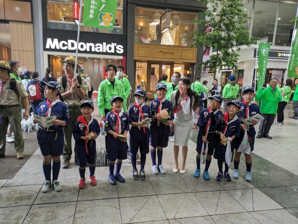 愛媛県植樹祭に準ミス日本