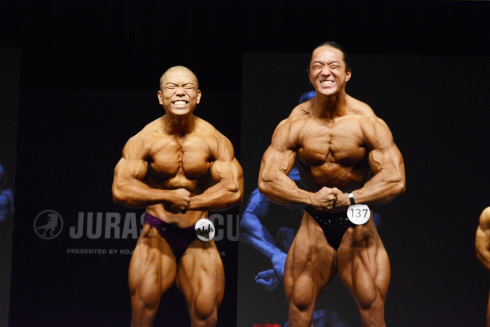 渡部史也選手（左）と刈川啓志郎選手
