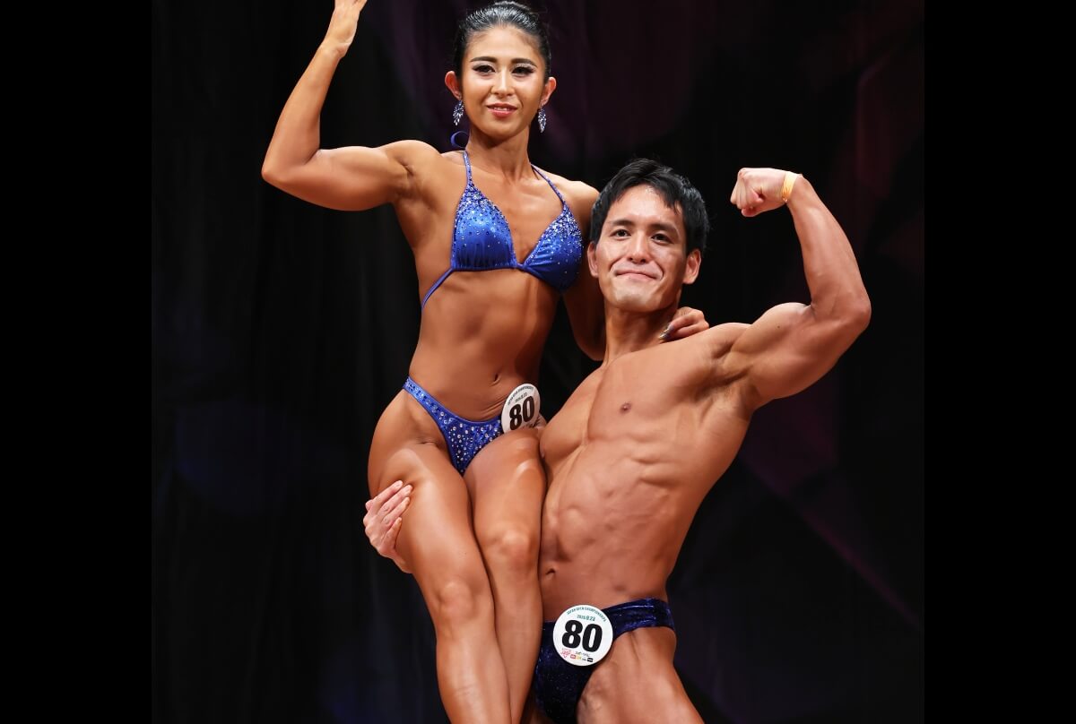 徳永澪子選手（左）と笠原偉児選手